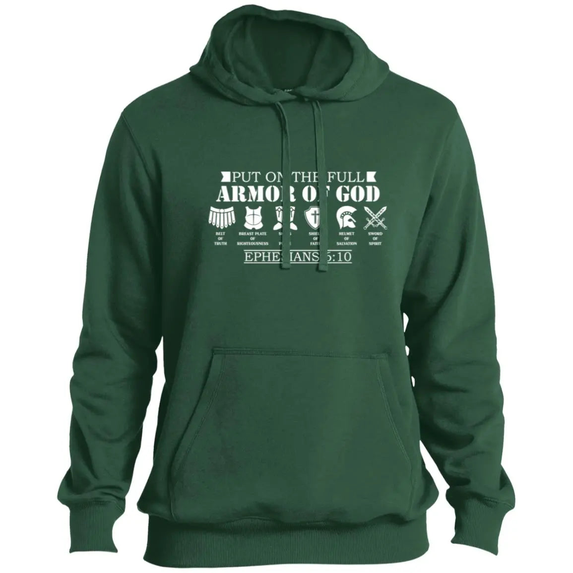 Armor of God-white Armor of God Men's Christian Hoodie CustomCat