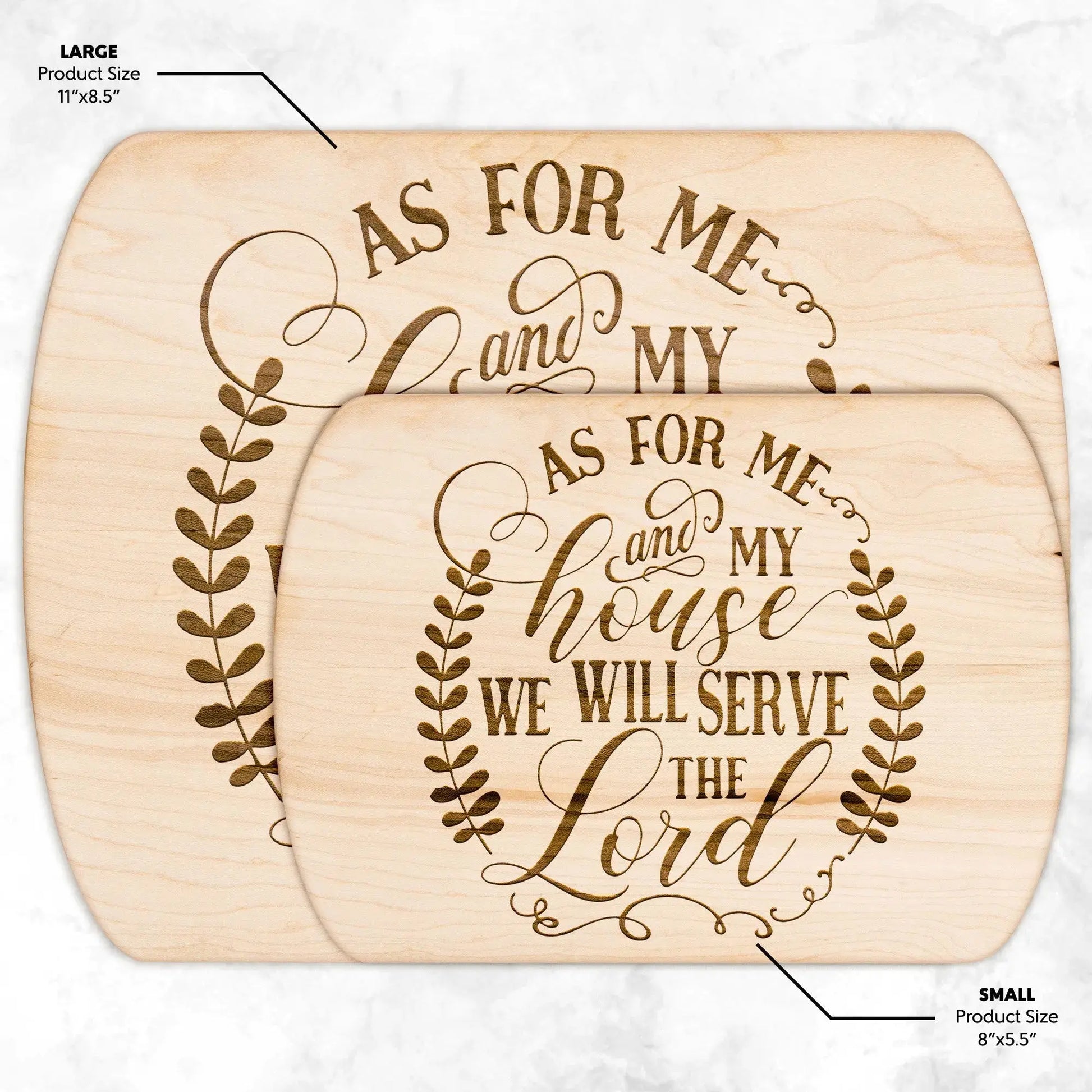 As for Me and My House Cutting Board | Maple or Walnut teelaunch