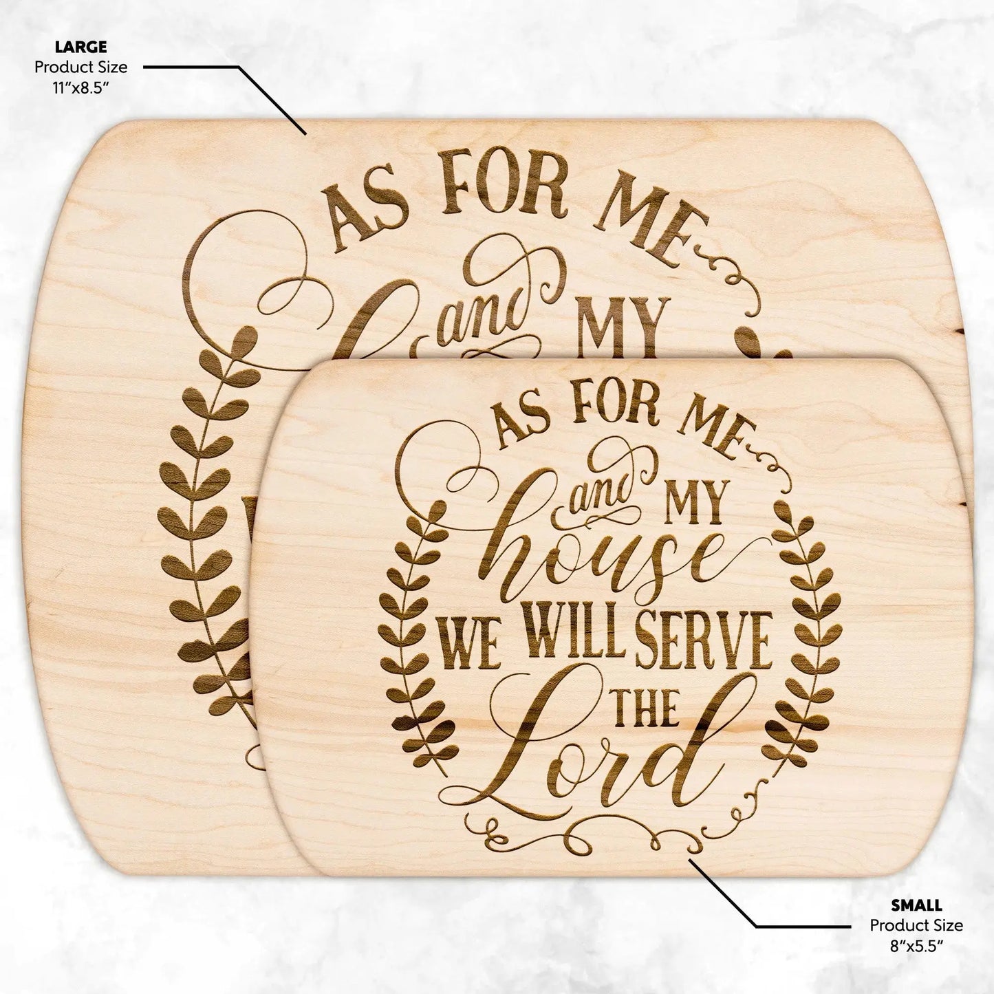 As for Me and My House Cutting Board | Maple or Walnut teelaunch