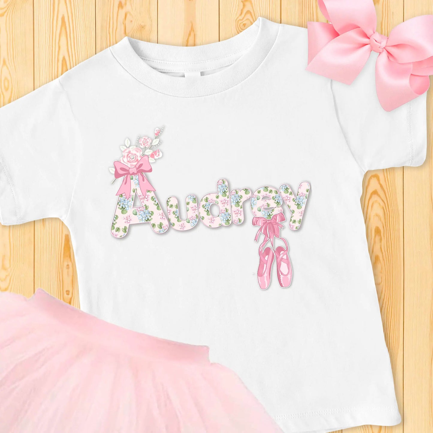 Ballerina Personalized T-Shirts (Youth Sizes) Amazing Faith Designs