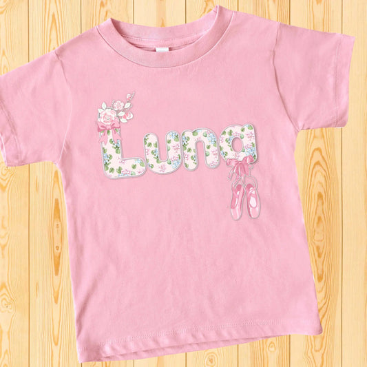 Ballerina Personalized T-Shirts (Youth Sizes) Amazing Faith Designs