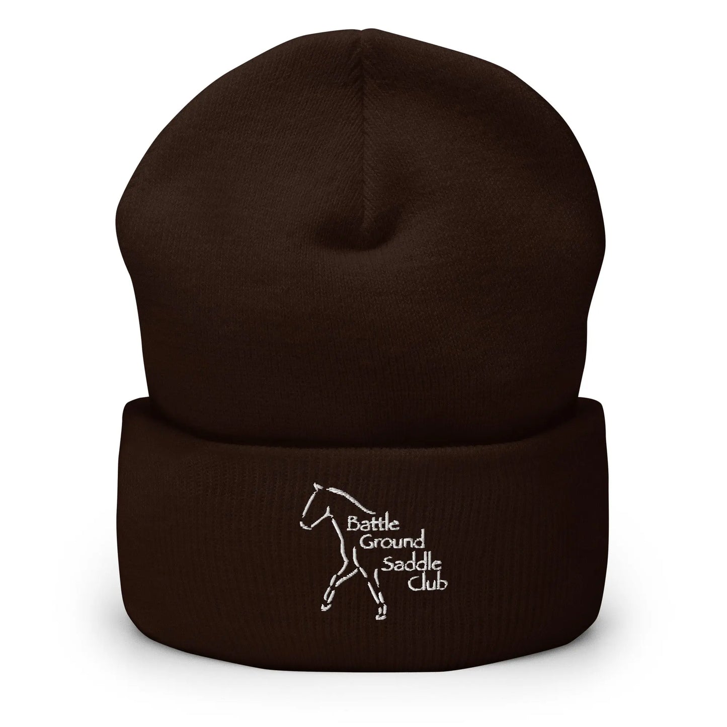 Battle Ground Saddle Club Cuffed Beanie Amazing Faith Designs