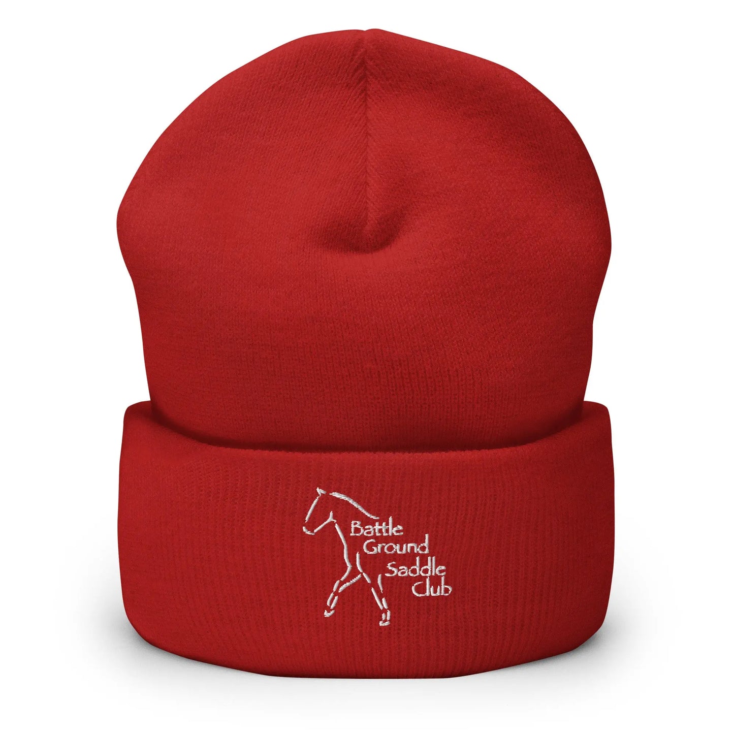 Battle Ground Saddle Club Cuffed Beanie Amazing Faith Designs