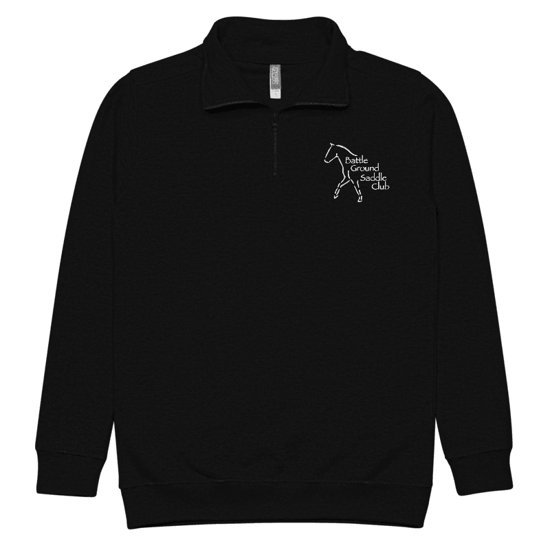 Battle Ground Saddle Club Unisex Half-Zip fleece Sweater - Amazing Faith Designs