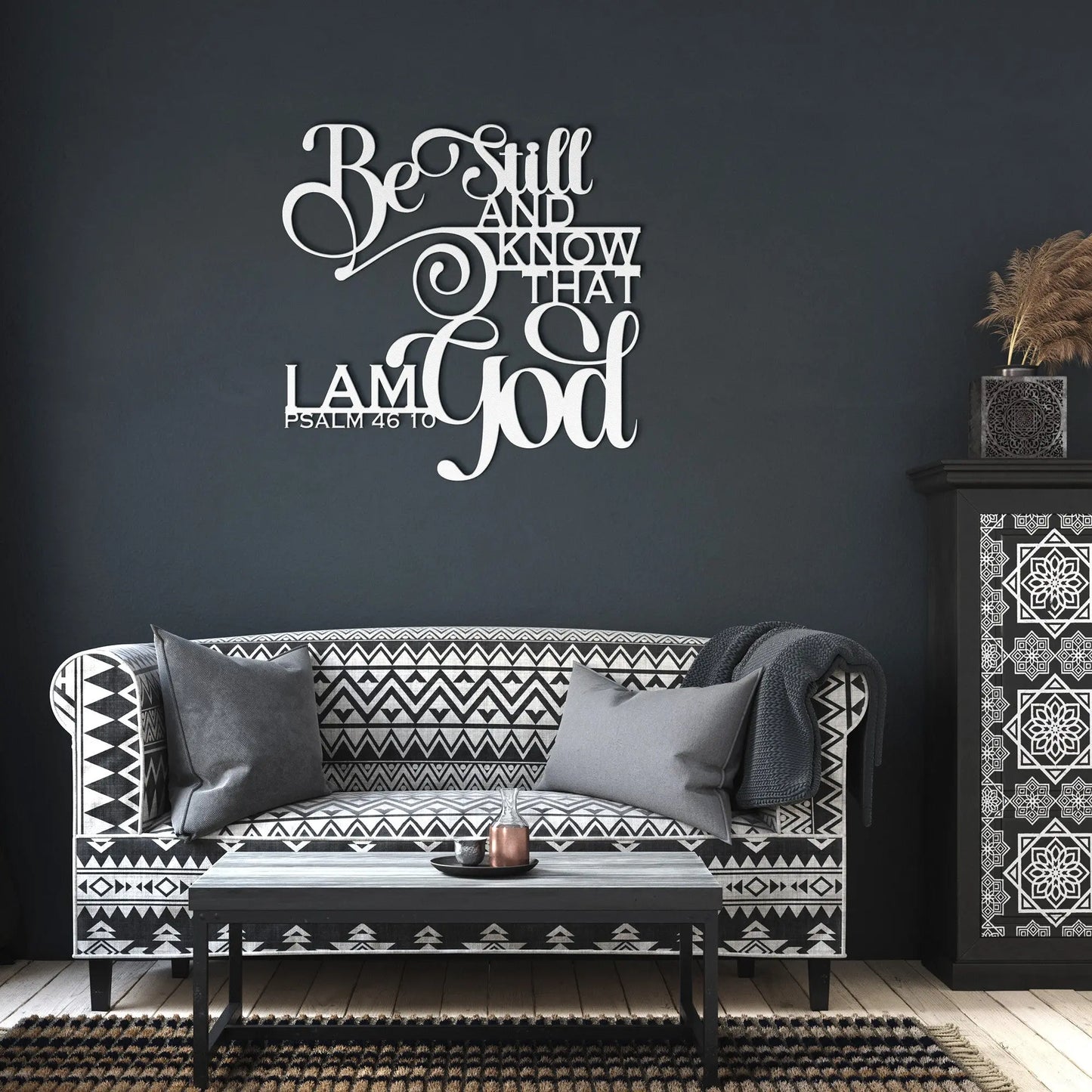 Be Still Christian Metal Sign teelaunch