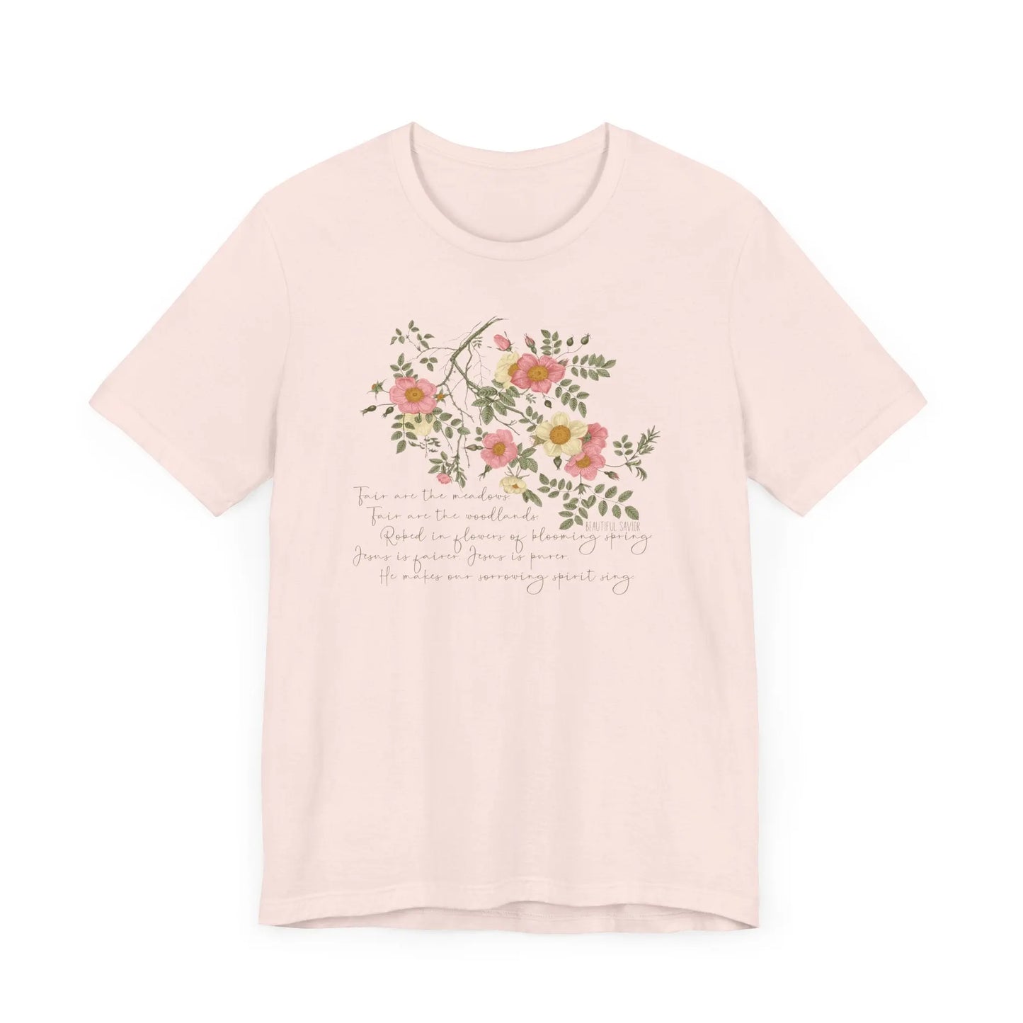 Beautiful Savior Roses Christian Shirt Printify