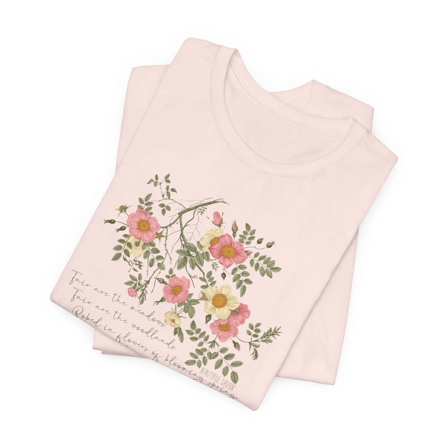 Beautiful Savior Roses Christian Shirt Printify