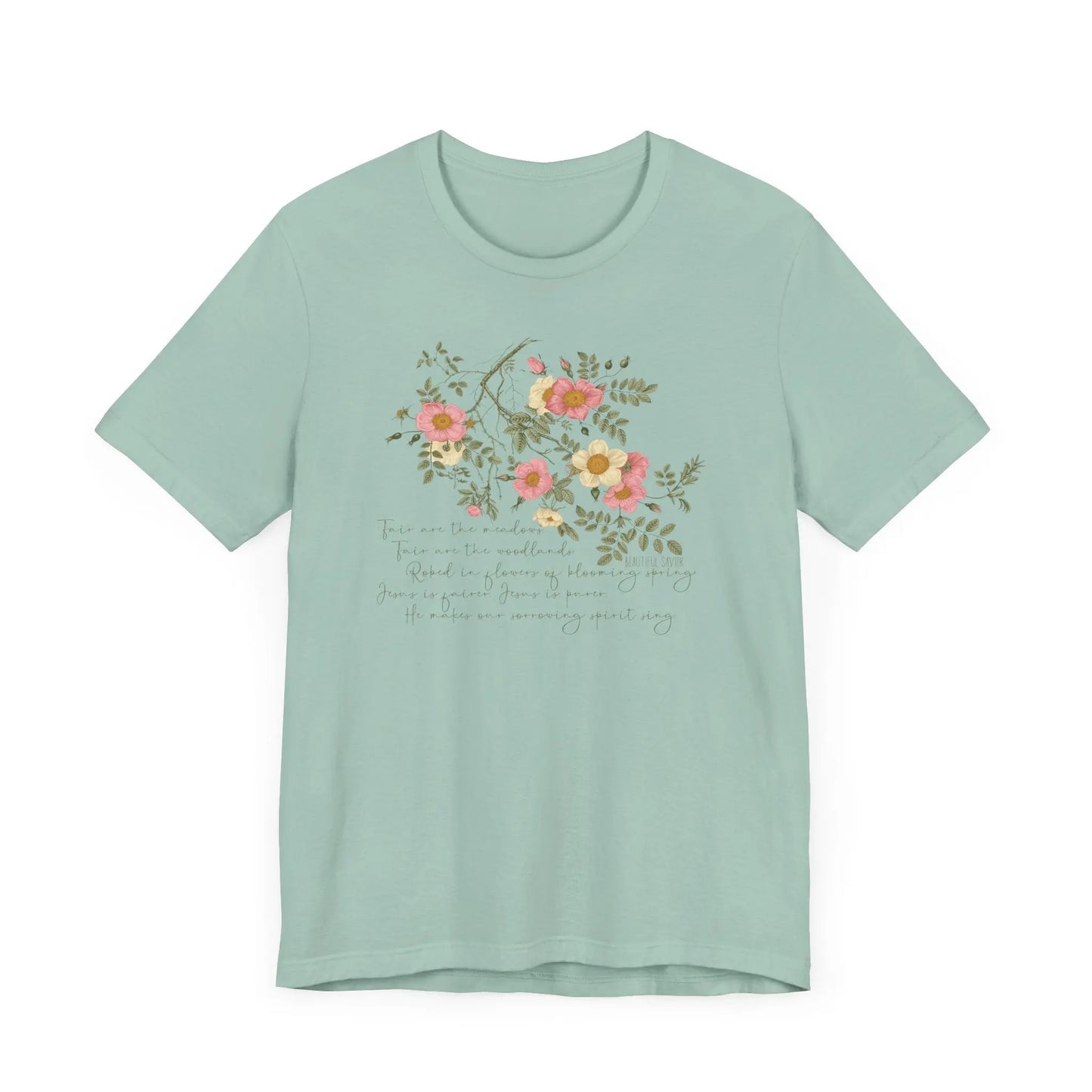 Beautiful Savior Roses Christian Shirt Printify