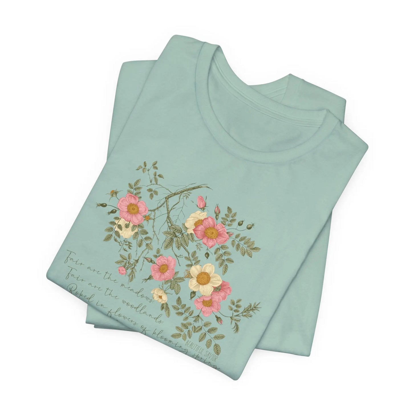 Beautiful Savior Roses Christian Shirt Printify