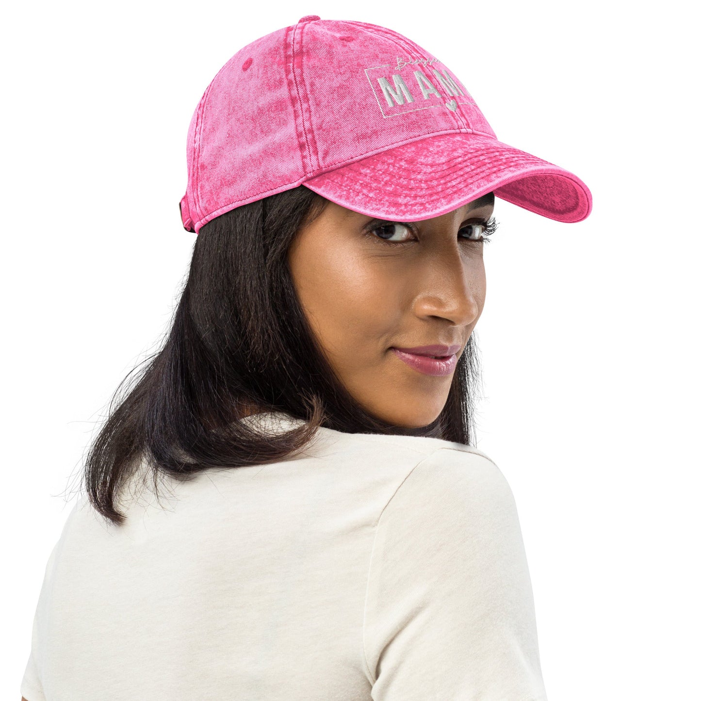 Blessed Mama Vintage Cotton Twill Cap Amazing Faith Designs
