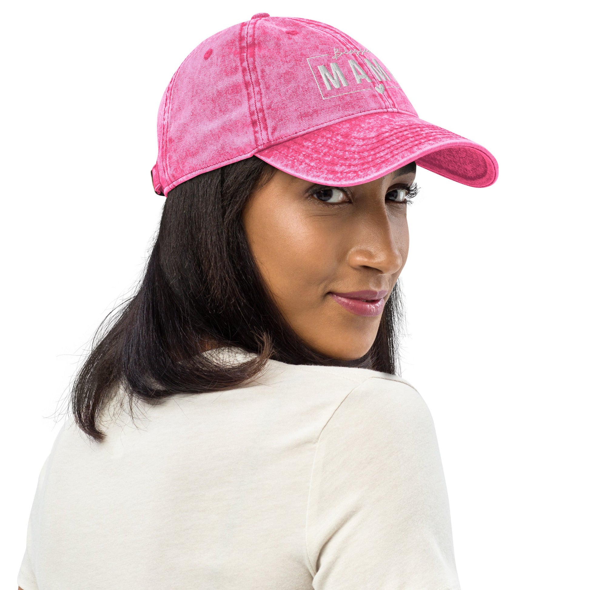 Blessed Mama Vintage Cotton Twill Cap Amazing Faith Designs