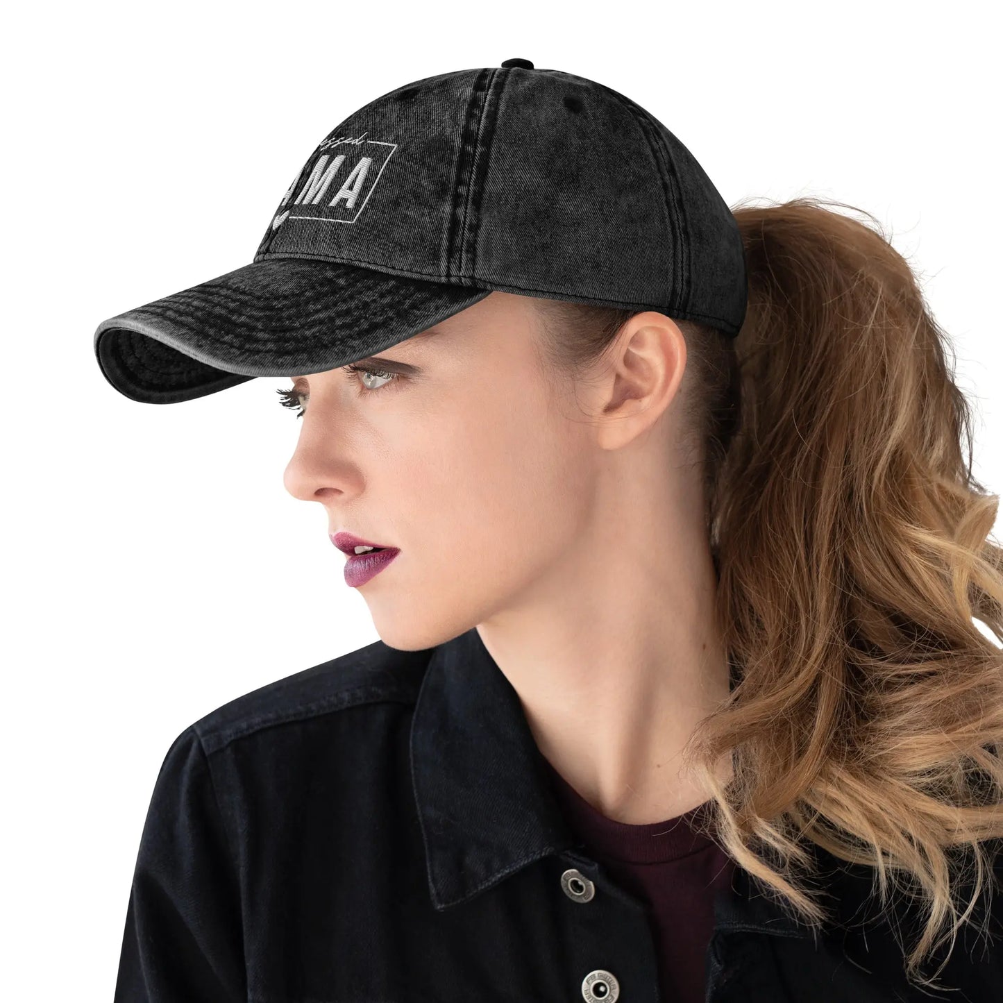 Blessed Mama Vintage Cotton Twill Cap Amazing Faith Designs