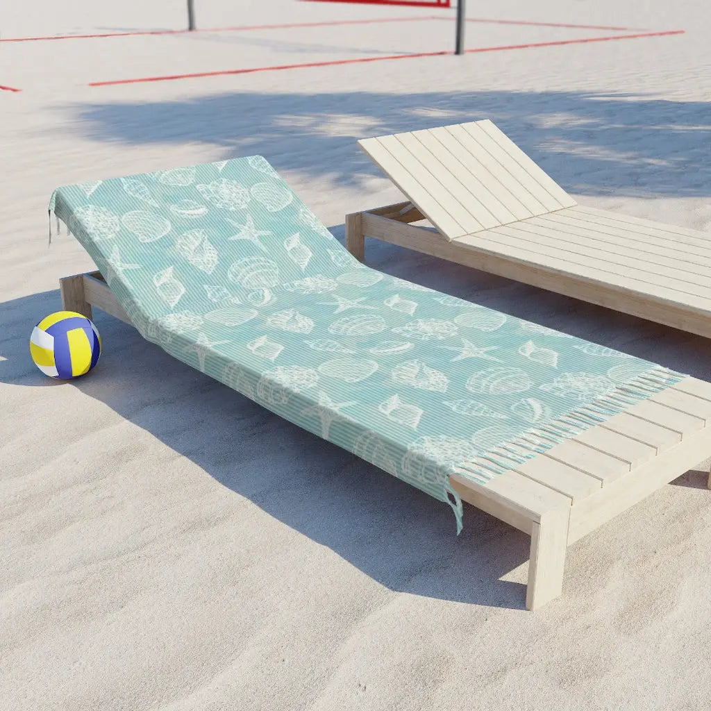 Boho Beach Cloth, Pool Chair Cloth, Beach Cloth with Tassels, Bohemian Beach Cloth, Summer Beach Cloth Printify