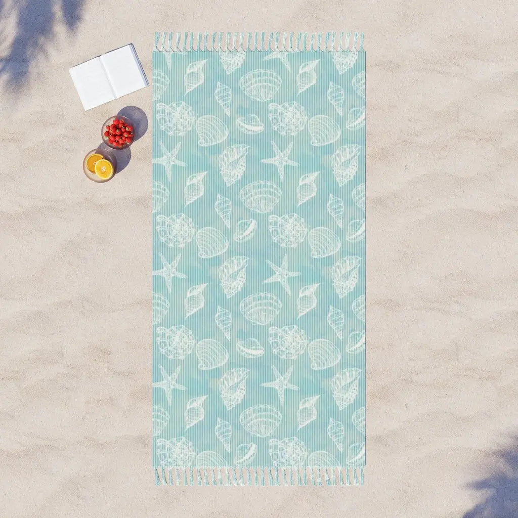 Boho Beach Cloth, Pool Chair Cloth, Beach Cloth with Tassels, Bohemian Beach Cloth, Summer Beach Cloth Printify