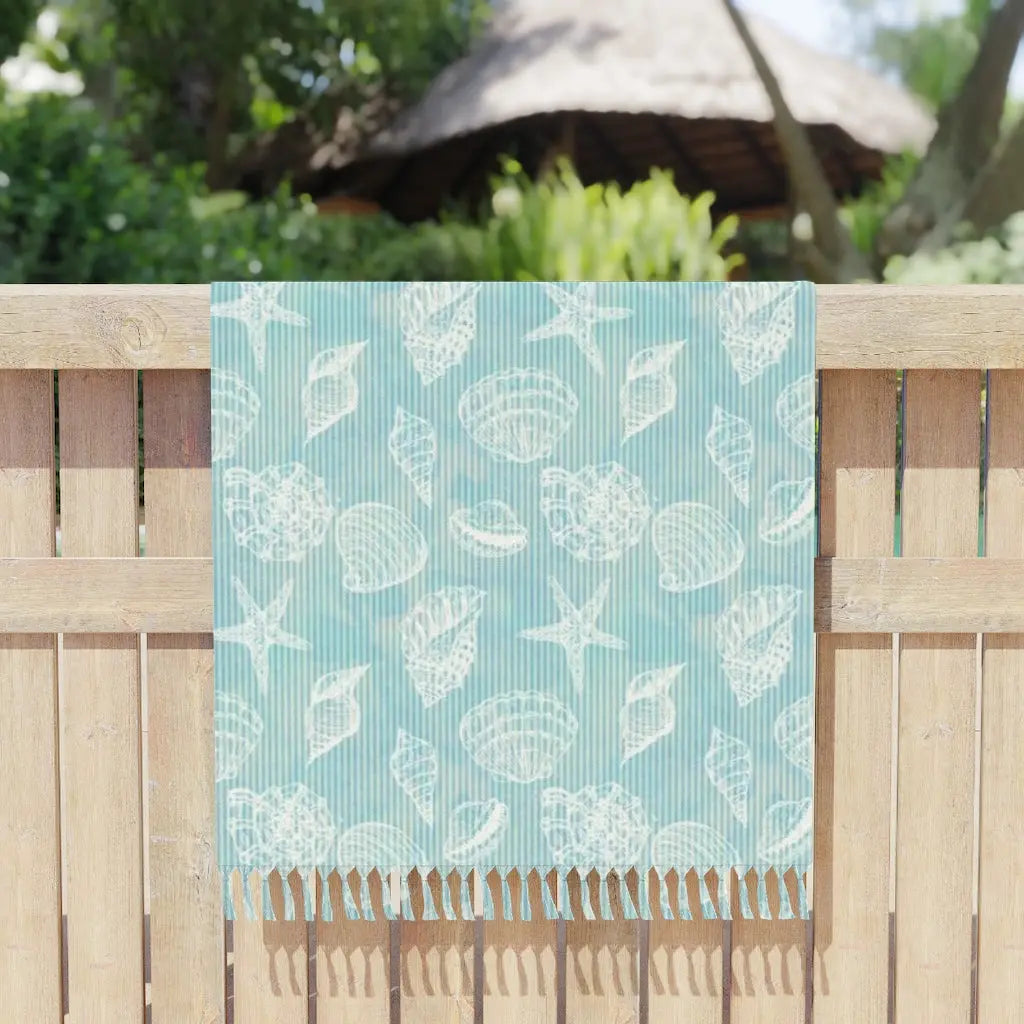 Boho Beach Cloth, Pool Chair Cloth, Beach Cloth with Tassels, Bohemian Beach Cloth, Summer Beach Cloth Printify