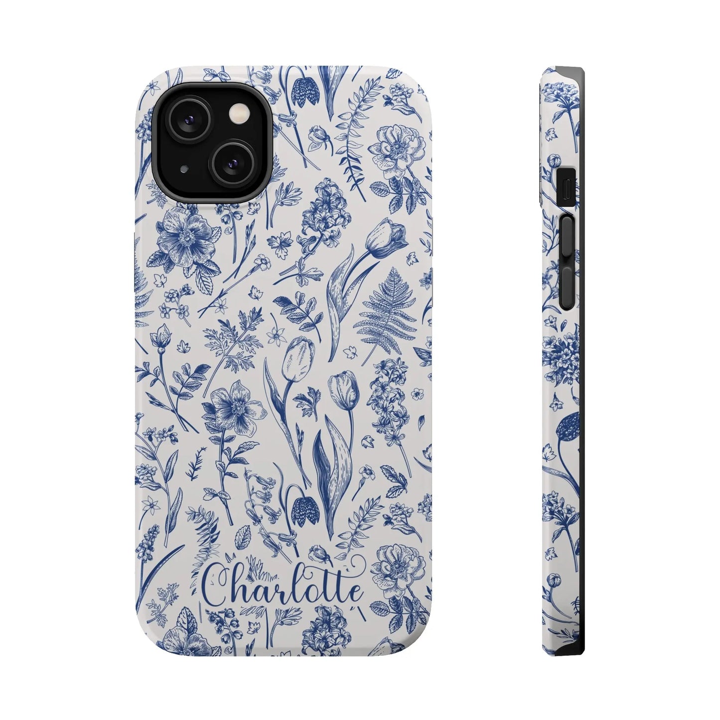 Botanical Flowers Personalized Phone Case | MagSafe Phone Case Printify