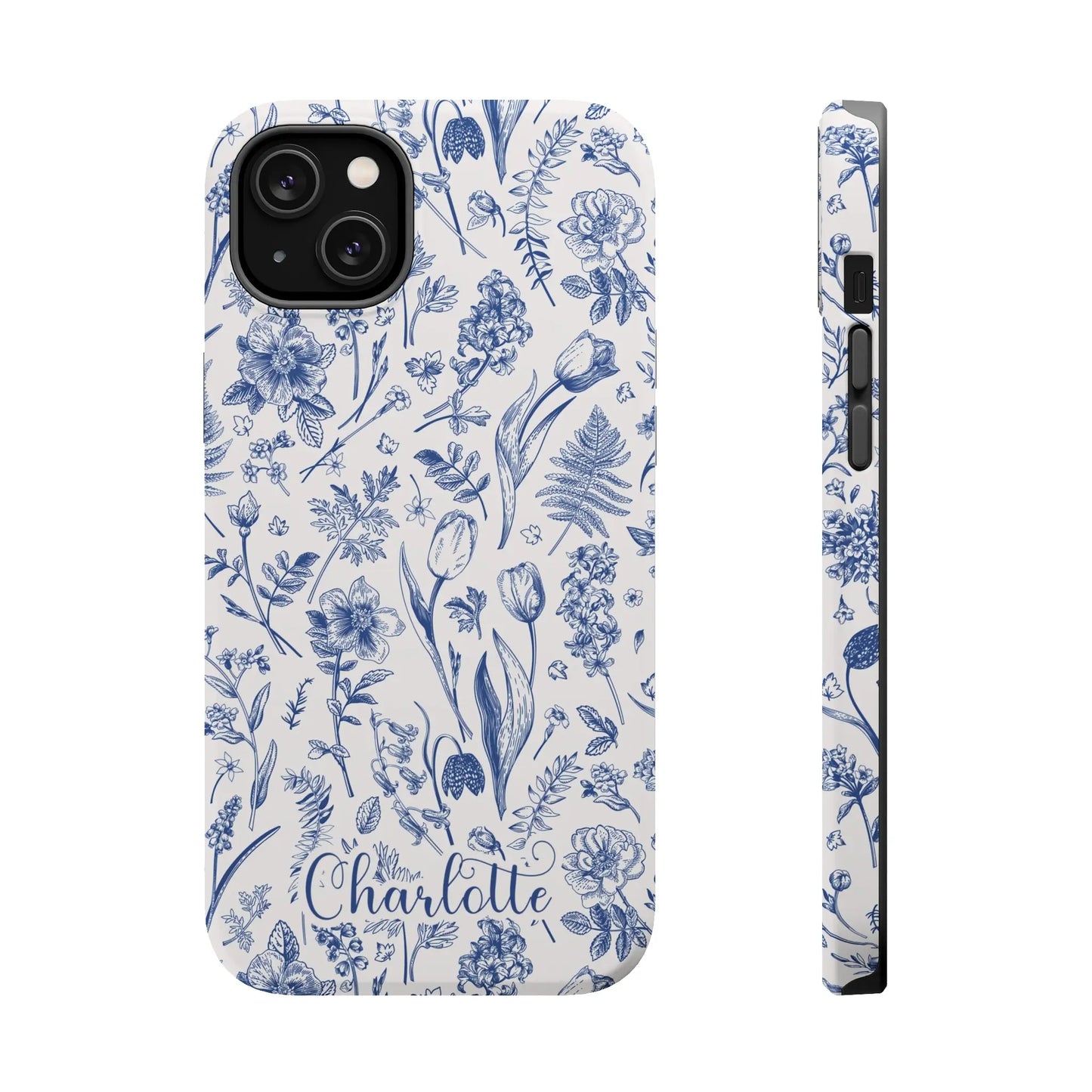 Botanical Flowers Personalized Phone Case | MagSafe Phone Case Printify