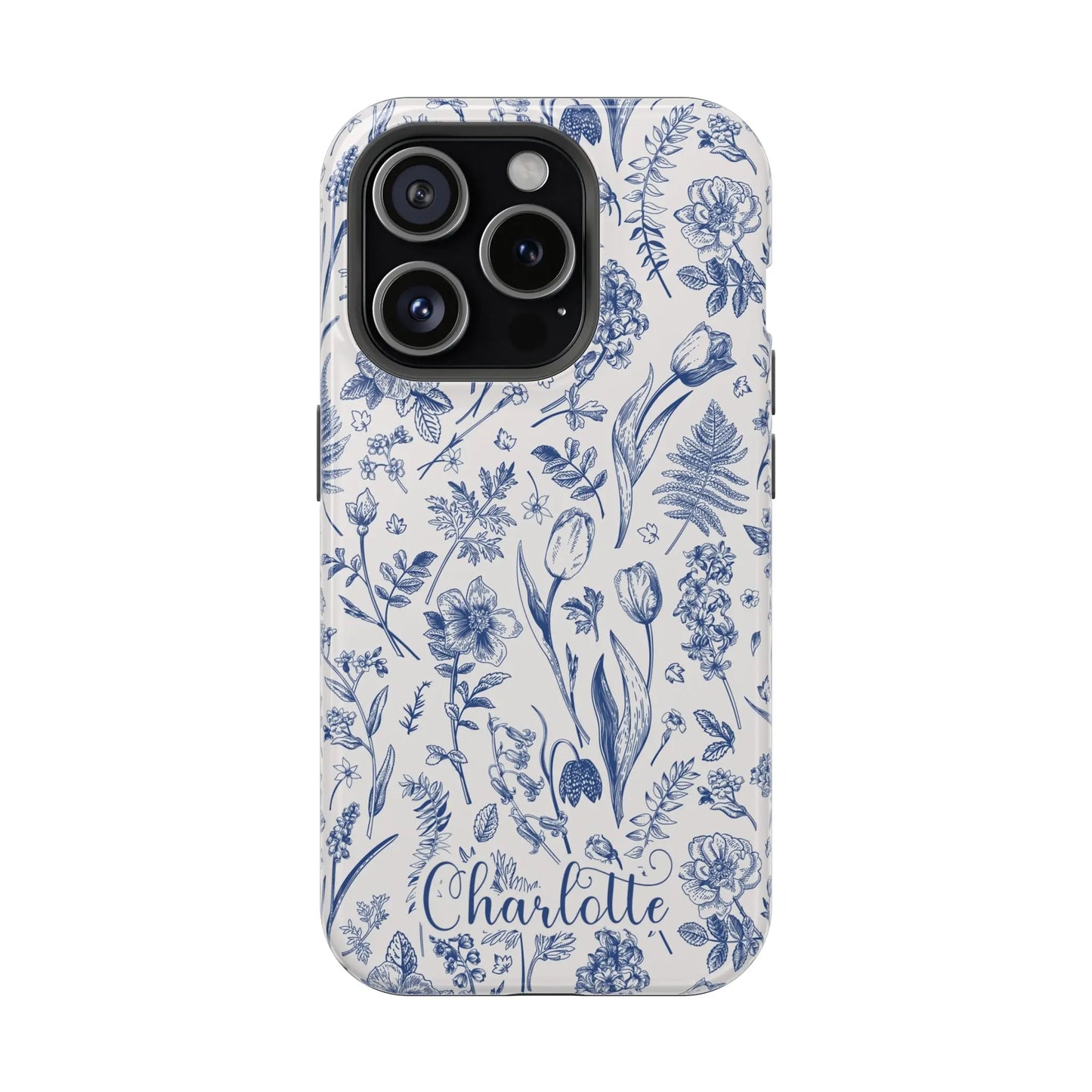 Botanical Flowers Personalized Phone Case | MagSafe Phone Case Printify