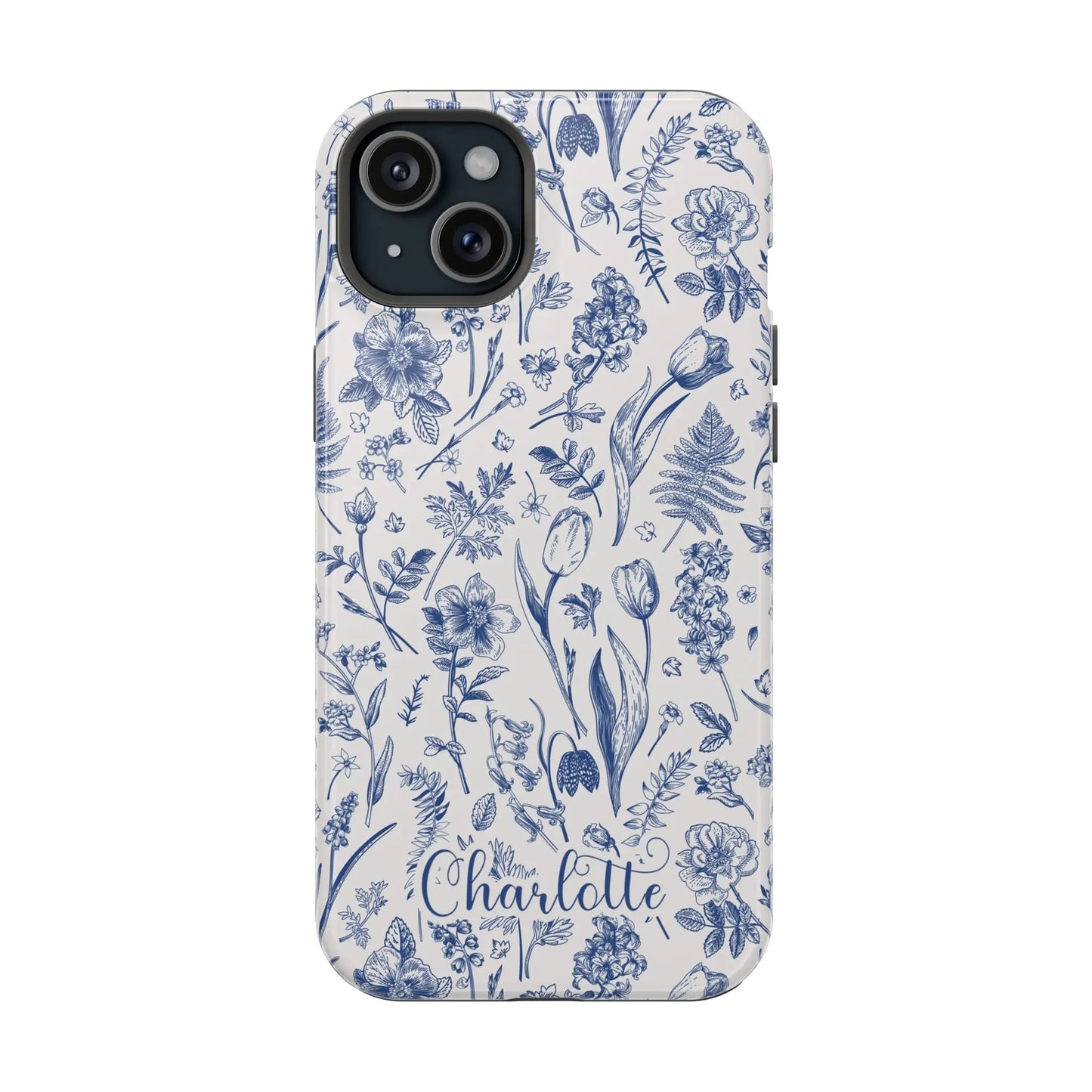 Botanical Flowers Personalized Phone Case | MagSafe Phone Case Printify