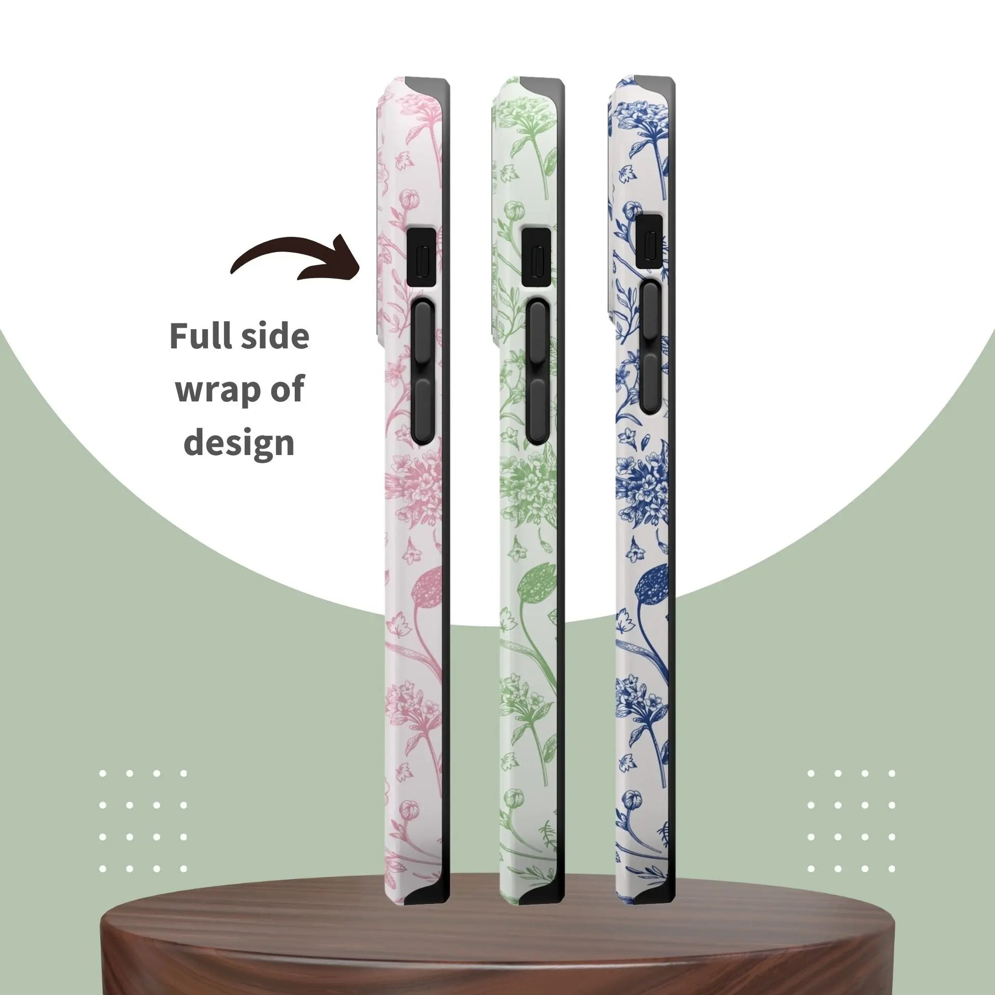 Botanical Flowers Personalized Phone Case | MagSafe Phone Case Printify
