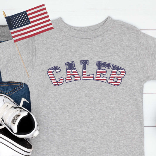 Personalized American Flag Name Family Shirts - Amazing Faith Designs