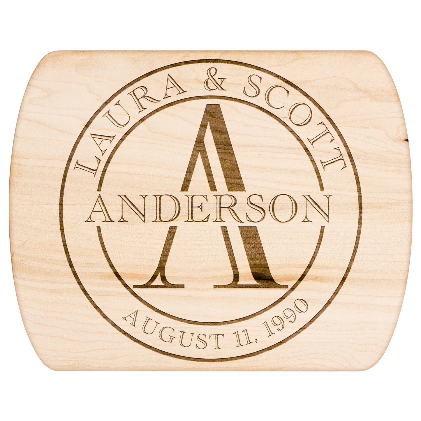 Charcuterie Board Personalized Serving Board with Handle Monogrammed Personalized Cheese Board Engagement Gift Bridal Shower Gift - Amazing Faith Designs