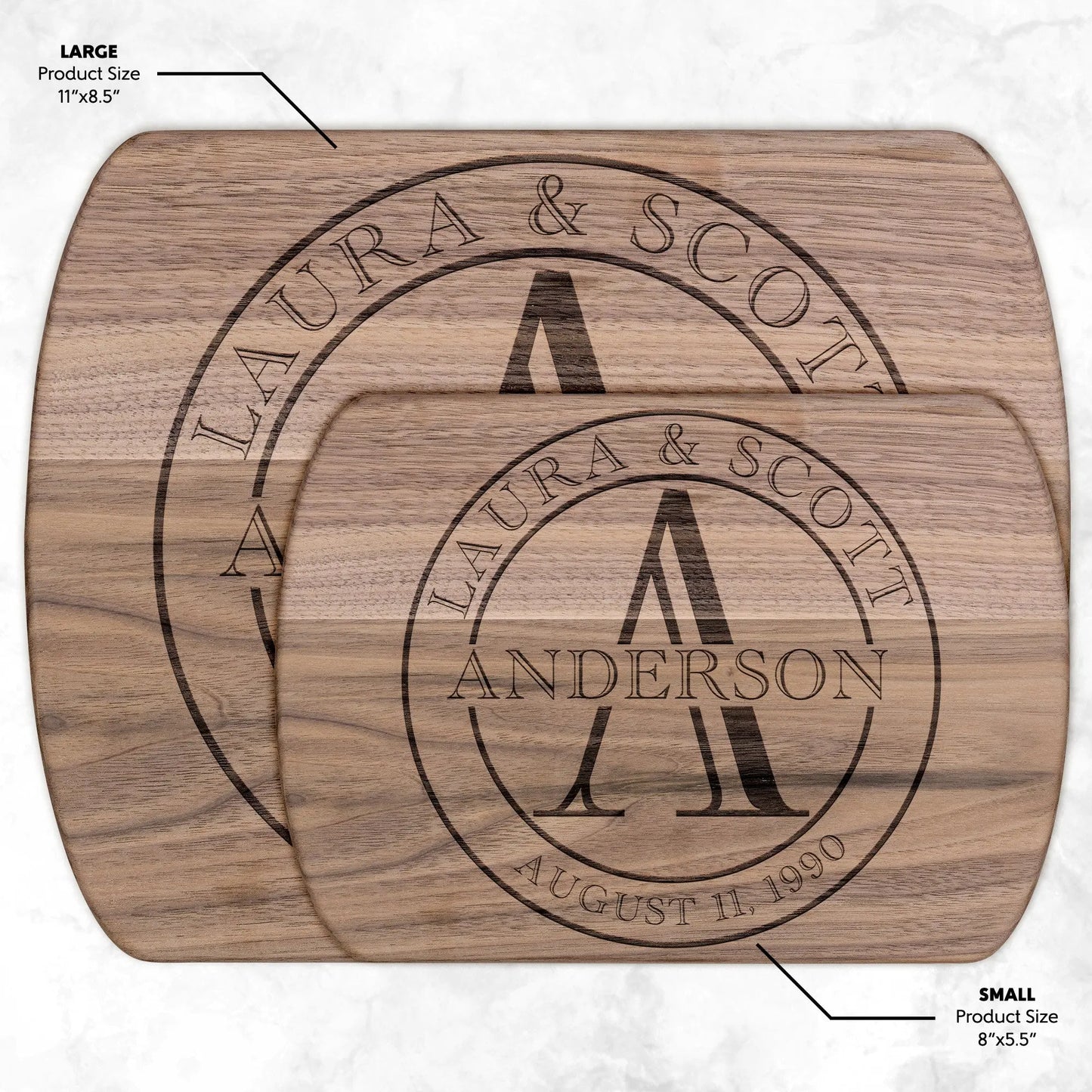 Charcuterie Board Personalized Serving Board with Handle Monogrammed Personalized Cheese Board Engagement Gift Bridal Shower Gift teelaunch