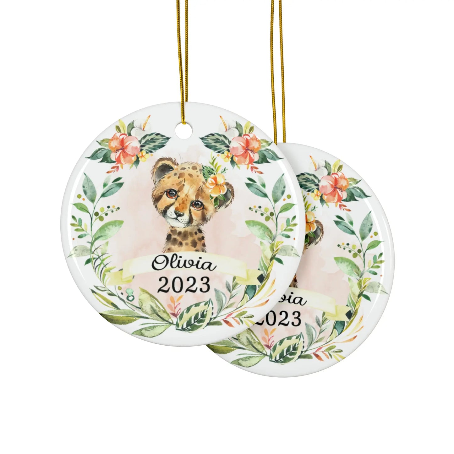 Cheetah Girls Personalized Ceramic Ornament Printify