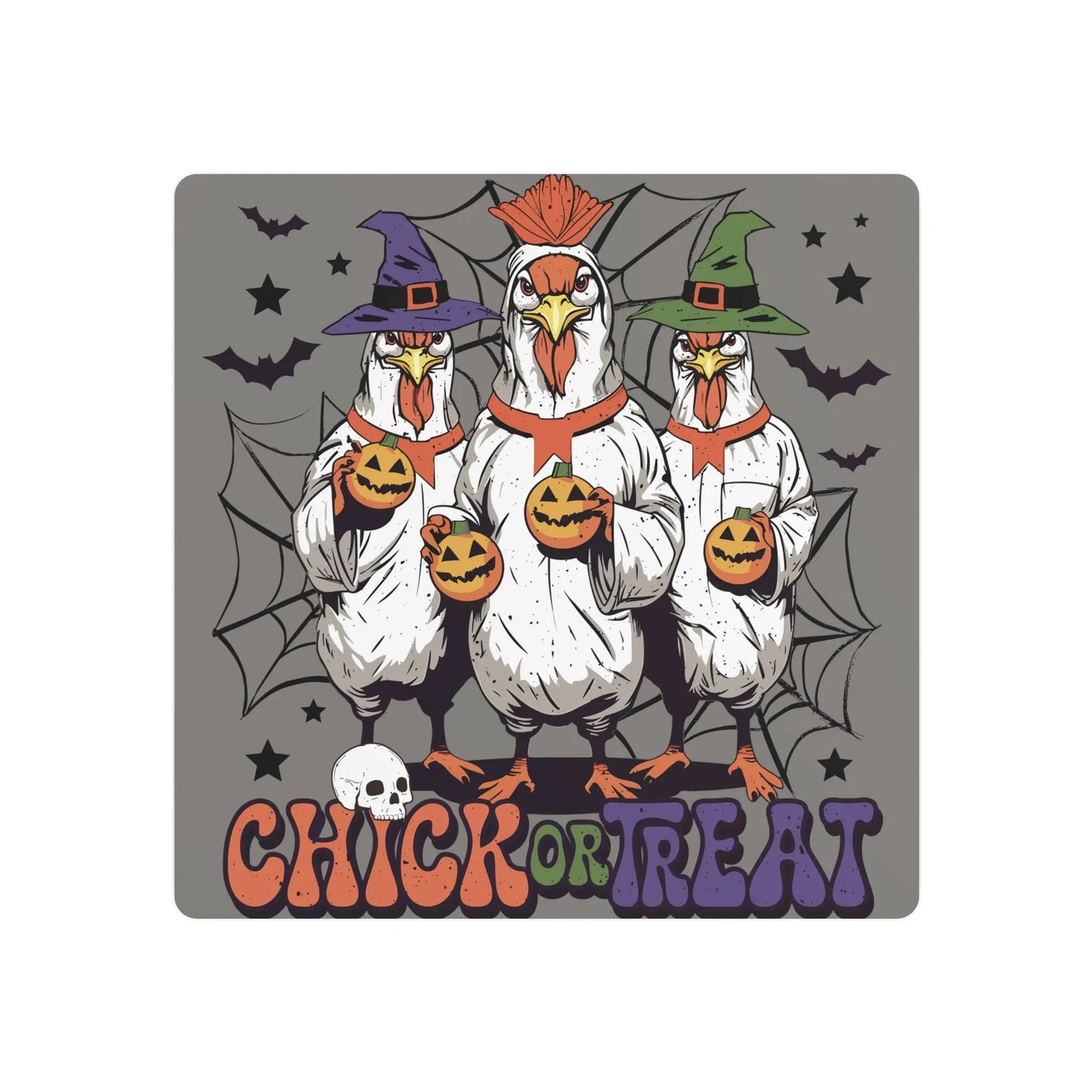 Chick or Treat Metal Sign | Halloween Sign - Amazing Faith Designs