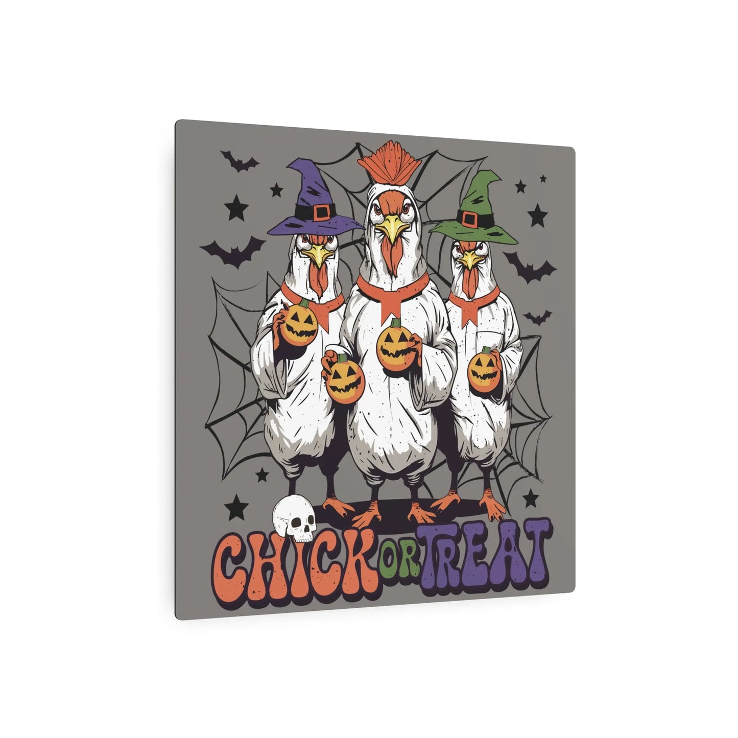 Chick or Treat Metal Sign | Halloween Sign - Amazing Faith Designs