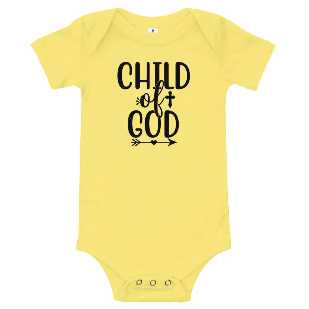 Child of God Baby short sleeve Onesie - Amazing Faith Designs