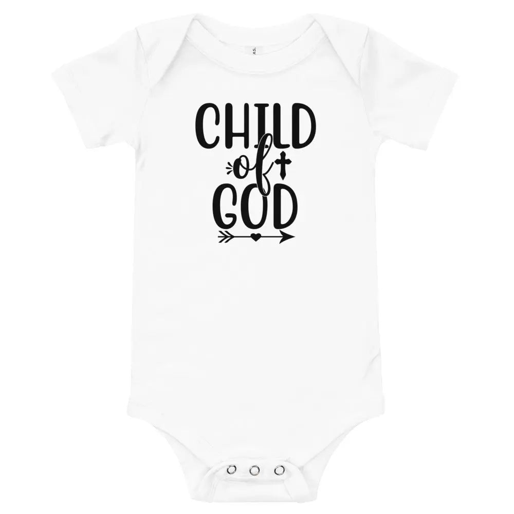Child of God Baby short sleeve Onesie - Amazing Faith Designs