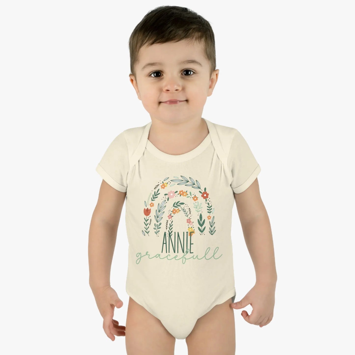 Christian Baby Name and Meaning Infant Onesie Printify