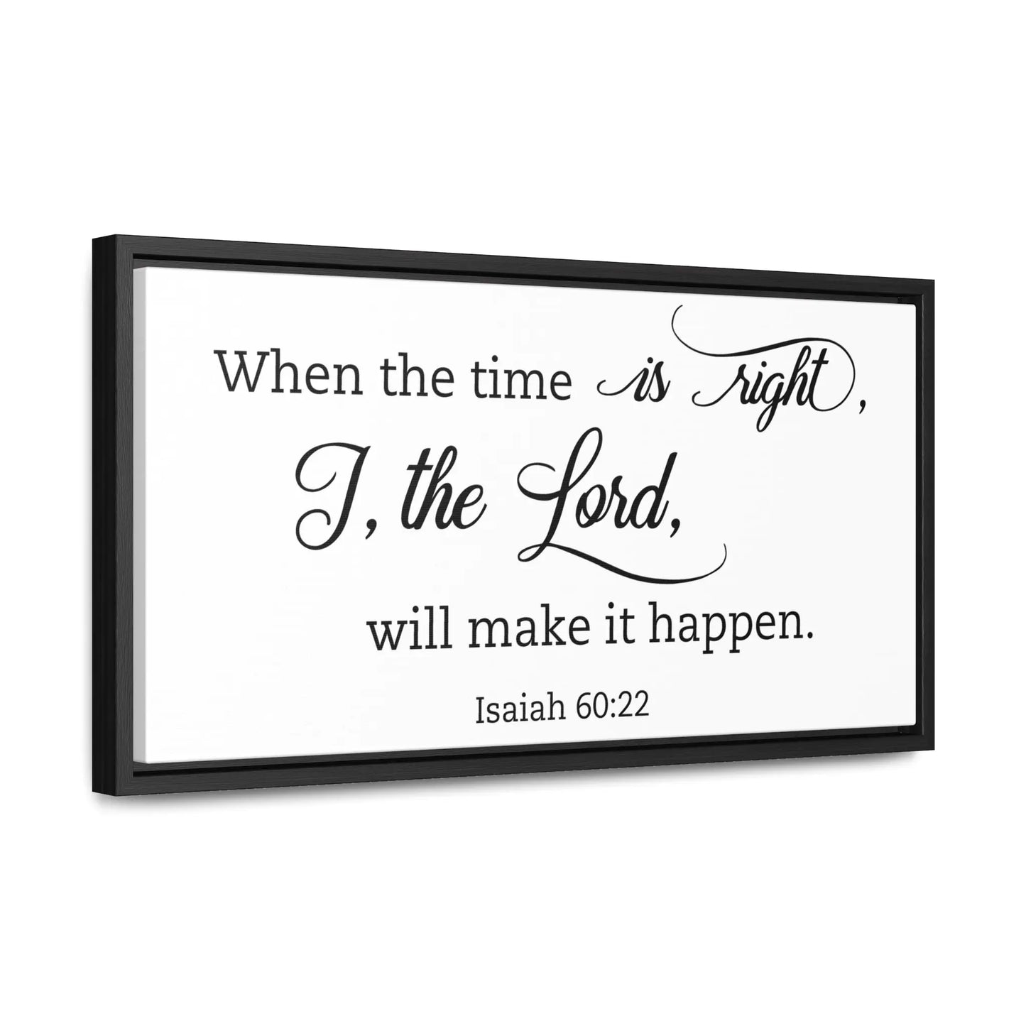 Christian Scripture Gallery Canvas Wrap with Frame Printify