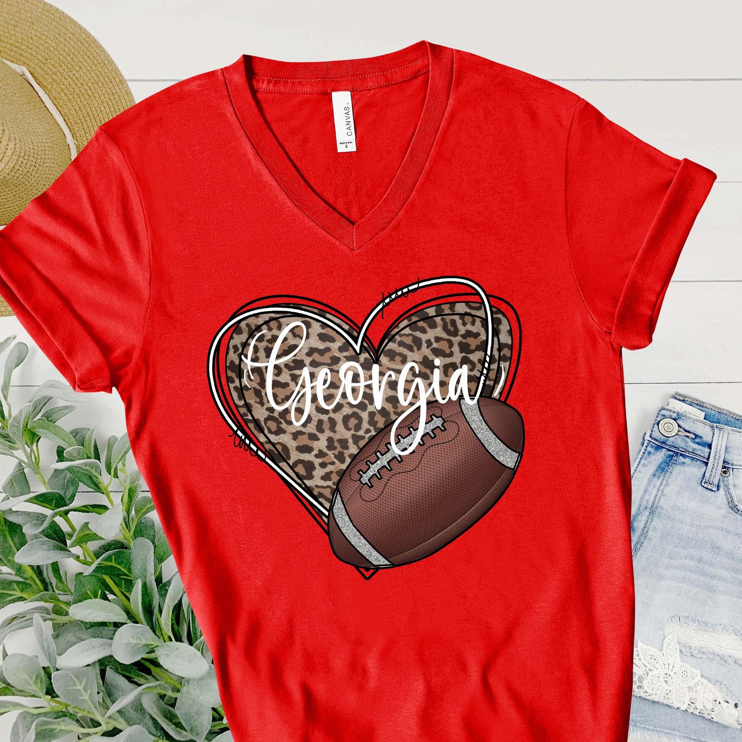 College Football Vneck Shirt teelaunch