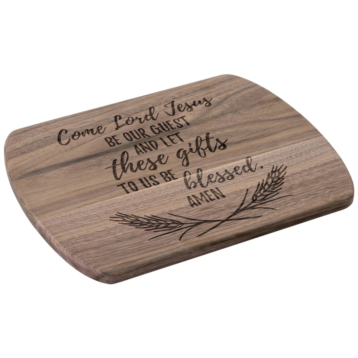 Come Lord Jesus Wood Cutting Board, Family Dinner Prayer, Traditional Prayer, Meal Prayer teelaunch