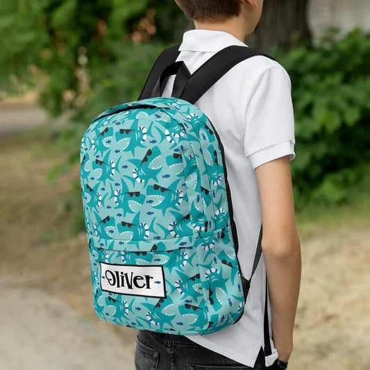 Cool Shark Personalized Backpack Amazing Faith Designs