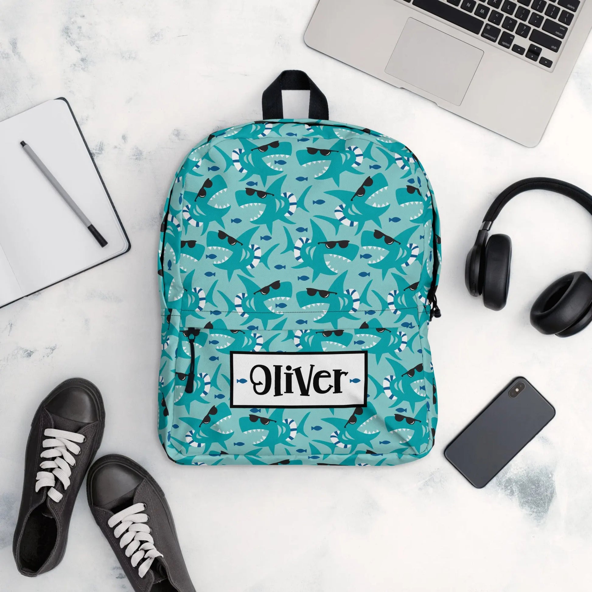 Cool Shark Personalized Backpack Amazing Faith Designs