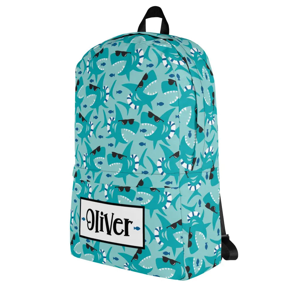 Cool Shark Personalized Backpack Amazing Faith Designs