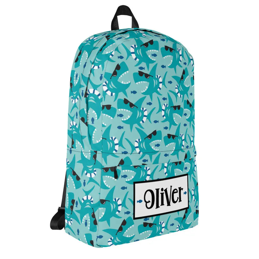 Cool Shark Personalized Backpack Amazing Faith Designs