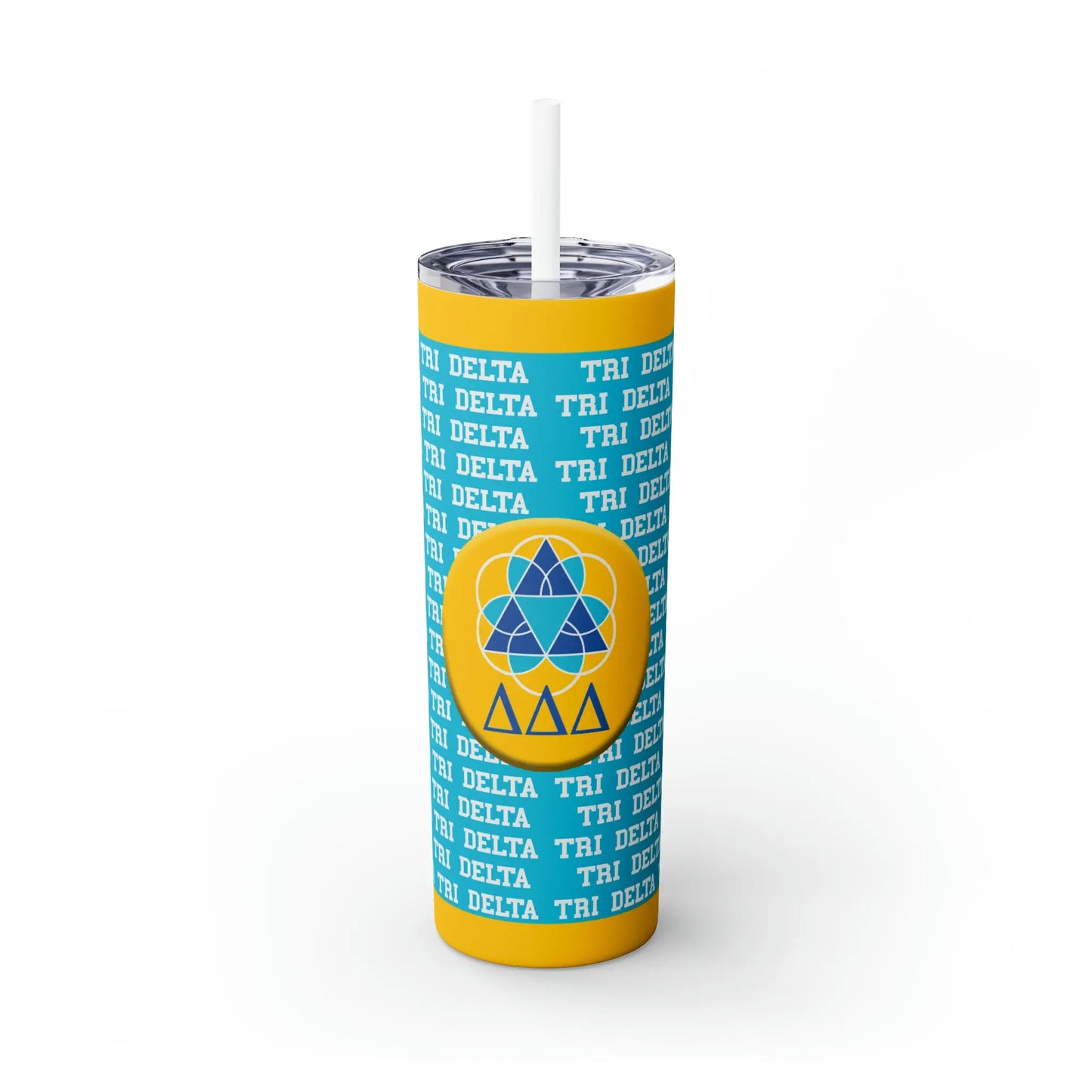 Copy of ASU Sun Devils College Skinny Tumbler with Straw, 20oz Printify