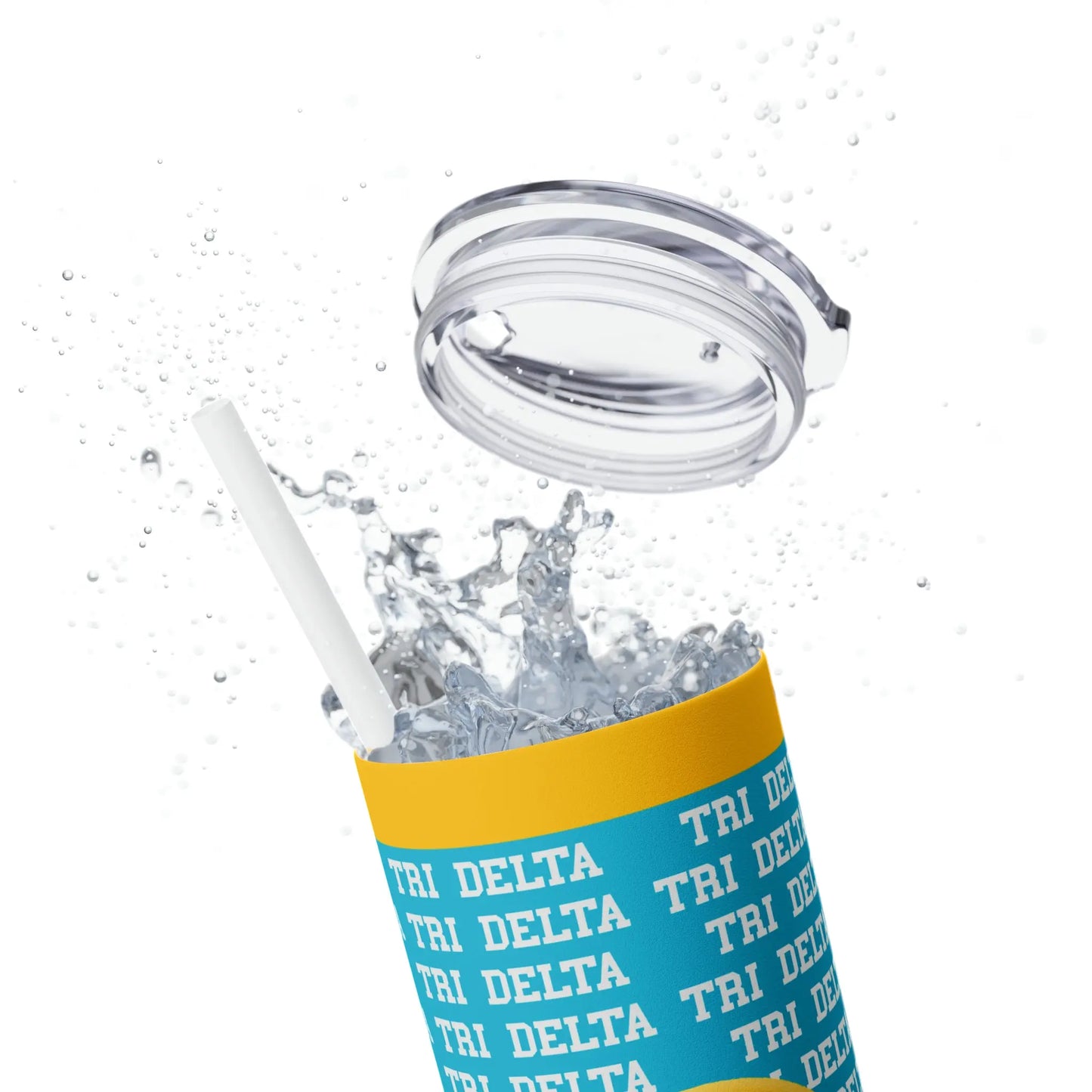 Copy of ASU Sun Devils College Skinny Tumbler with Straw, 20oz Printify