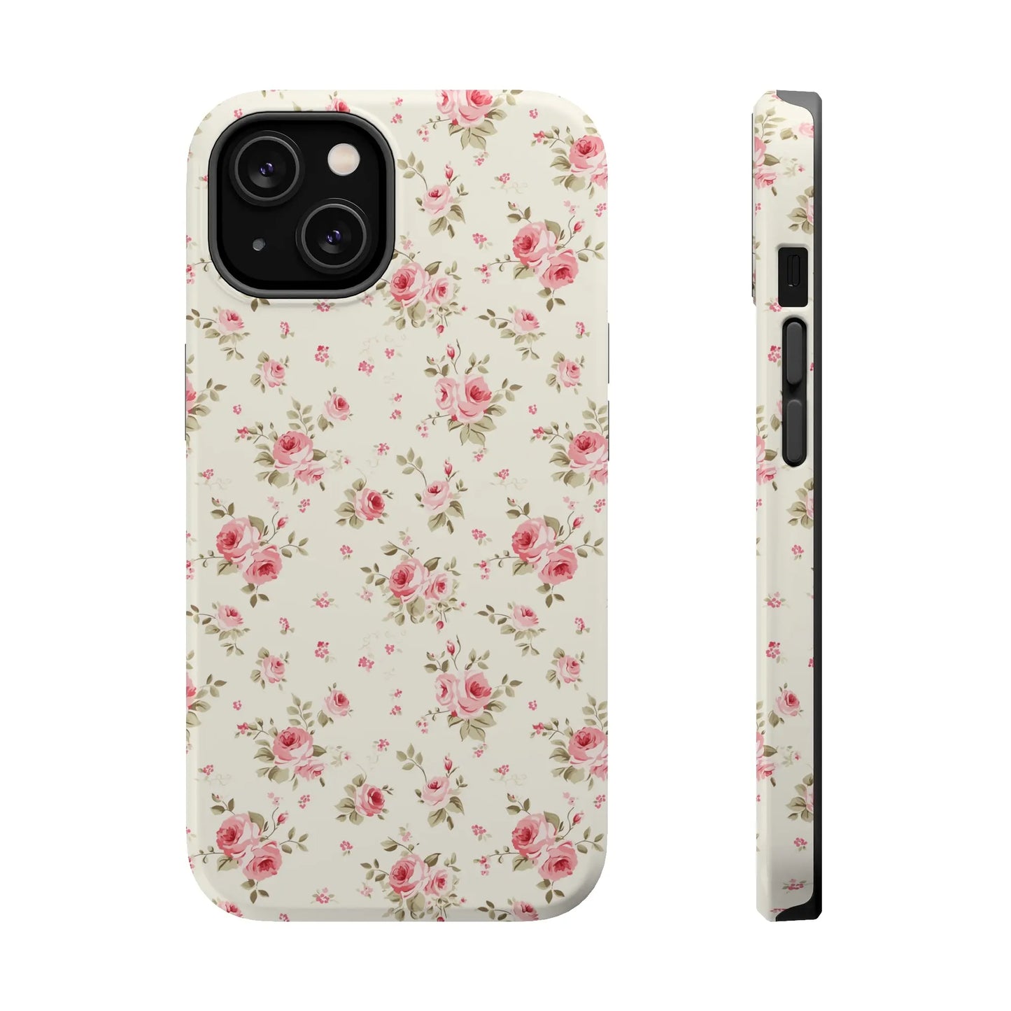 Coquette MAGSAFE Phone Case | Vintage Pink Roses Printify