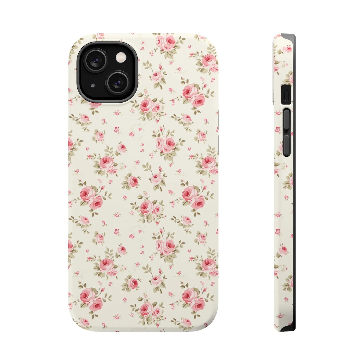 Coquette MAGSAFE Phone Case | Vintage Pink Roses Printify