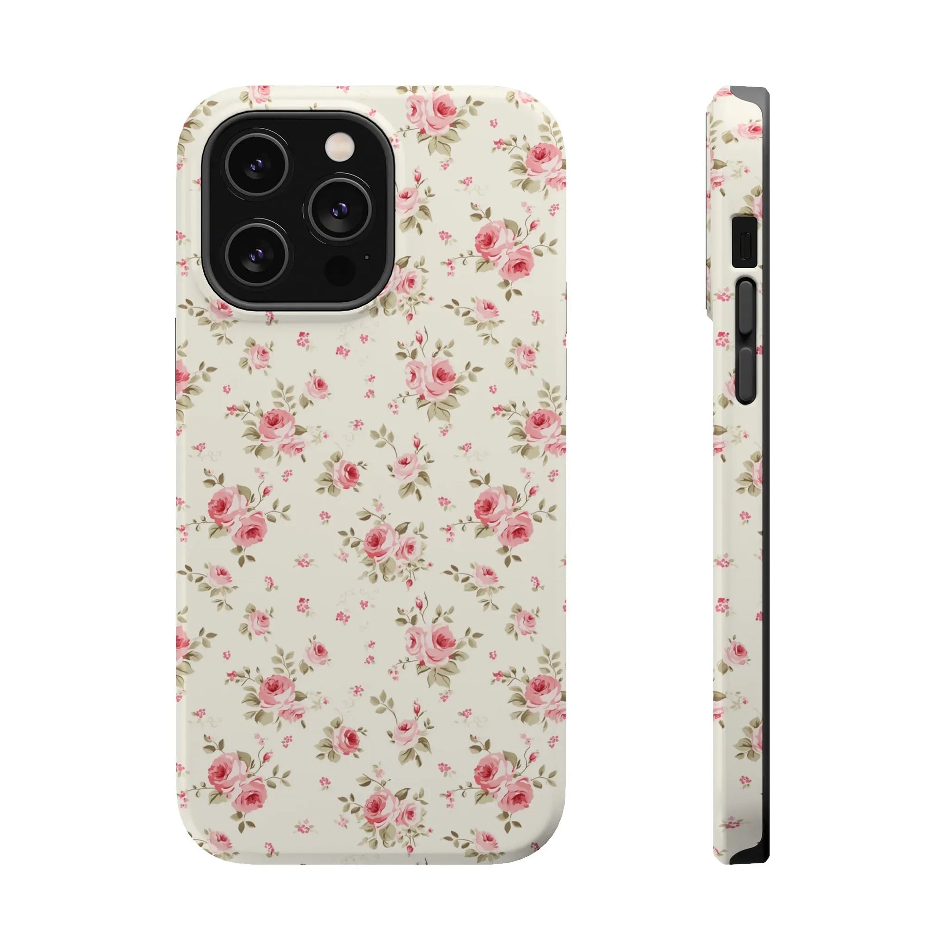 Coquette MAGSAFE Phone Case | Vintage Pink Roses Printify