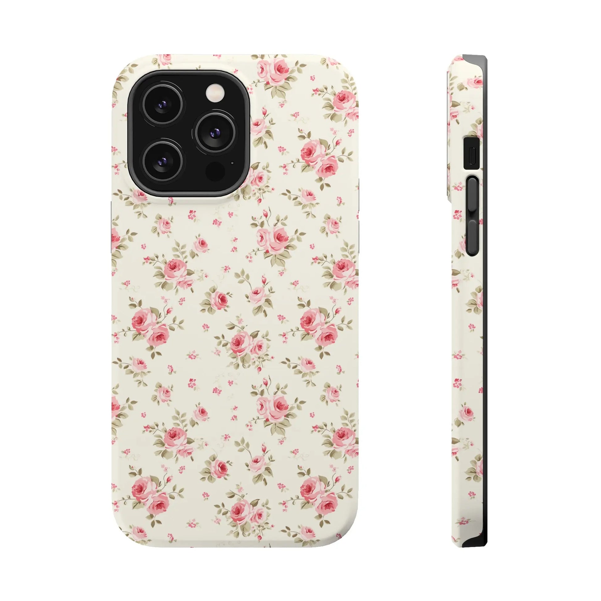 Coquette MAGSAFE Phone Case | Vintage Pink Roses Printify