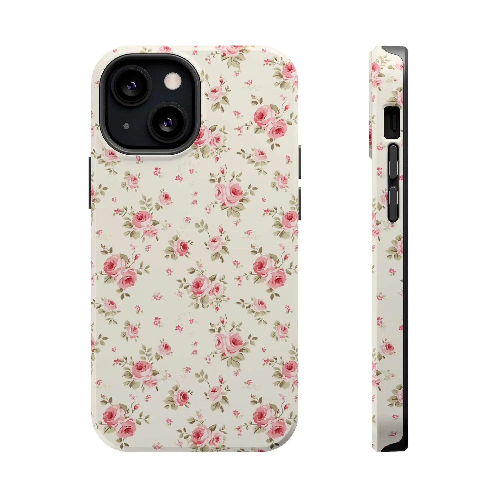 Coquette MAGSAFE Phone Case | Vintage Pink Roses Printify
