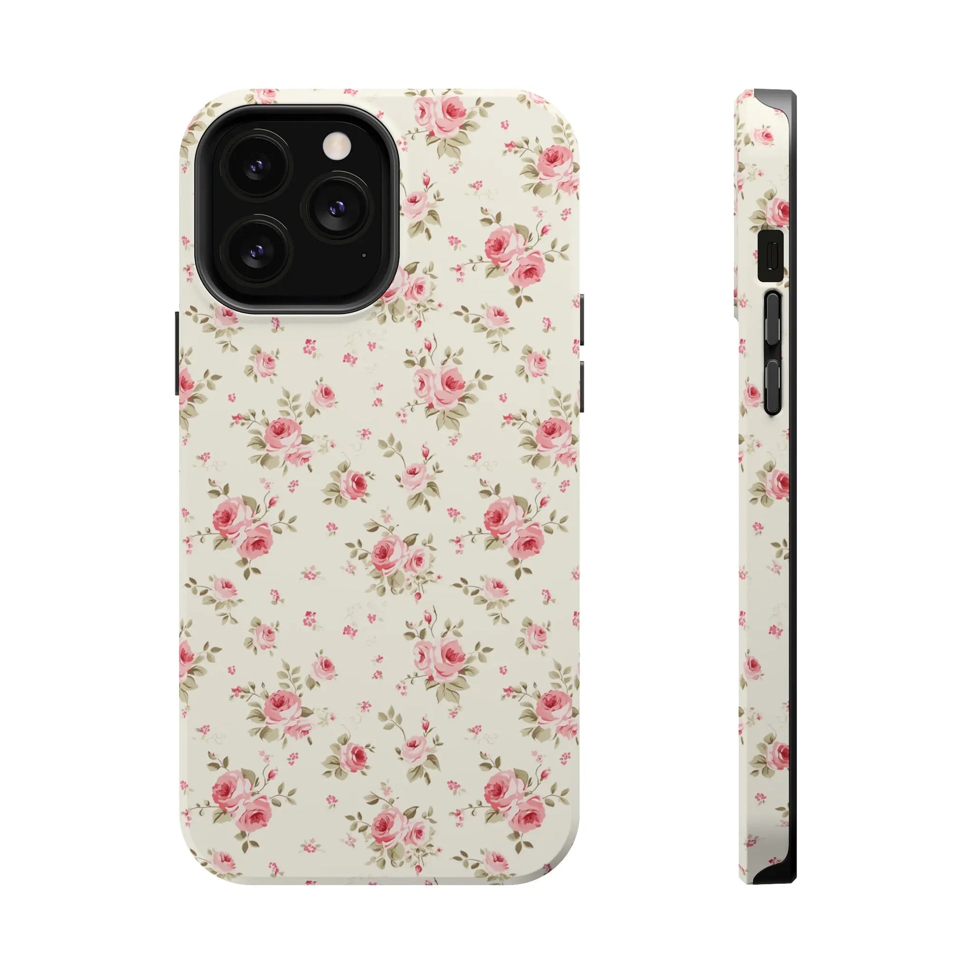 Coquette MAGSAFE Phone Case | Vintage Pink Roses Printify