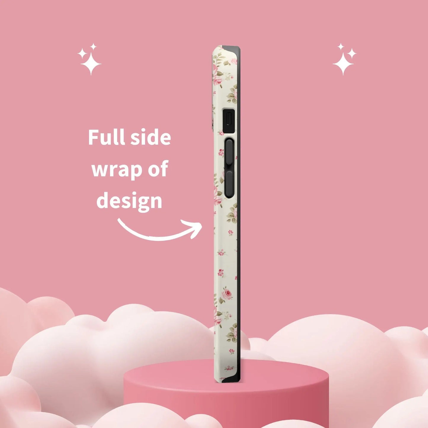 Coquette MAGSAFE Phone Case | Vintage Pink Roses Printify