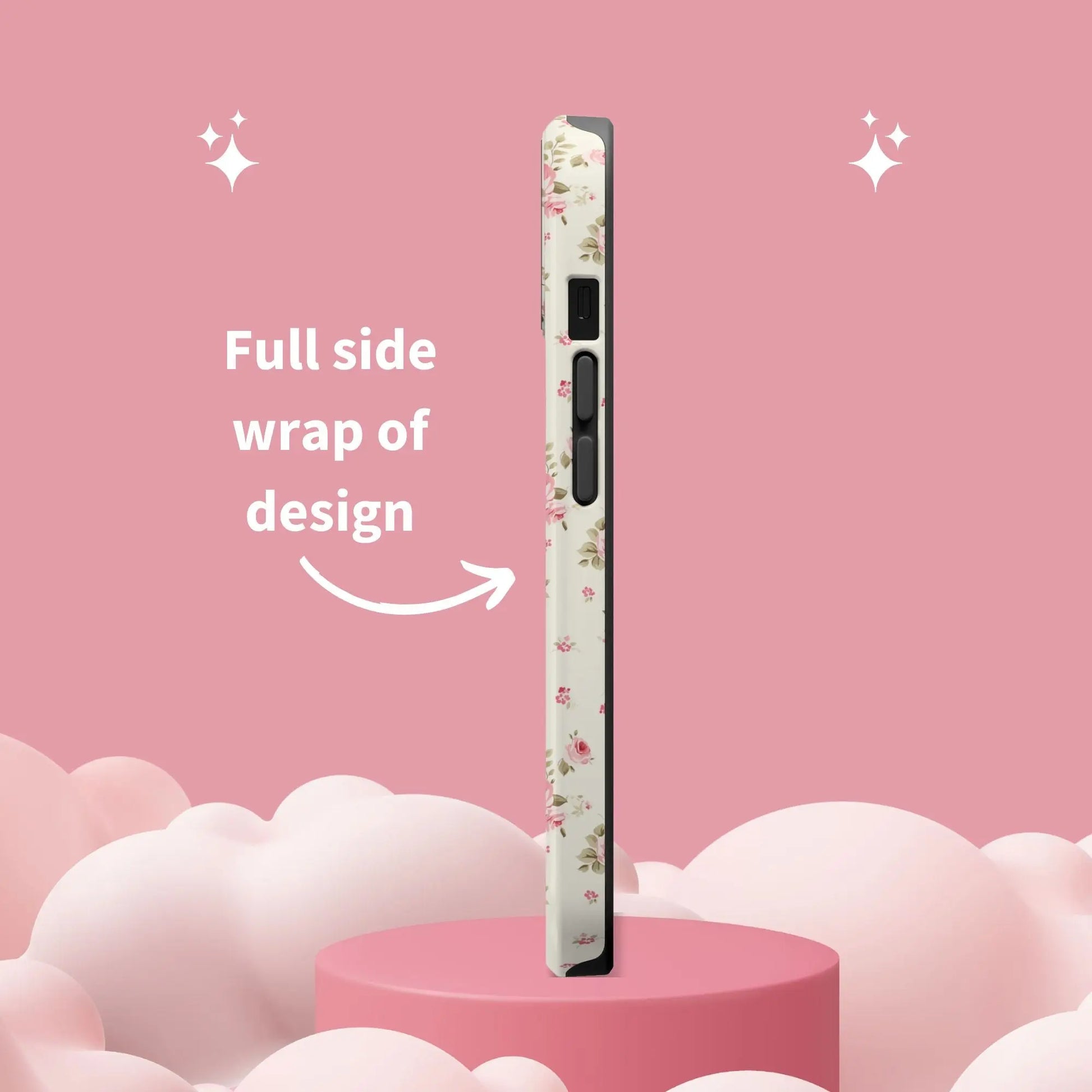 Coquette MAGSAFE Phone Case | Vintage Pink Roses Printify